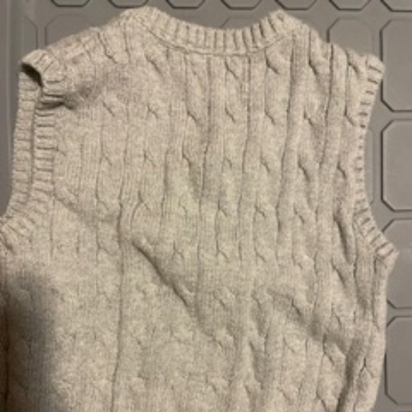 Ralph Lauren Gray Sweater Vest with Blue Polo Logo (Size 3T) - Picture 3 of 3